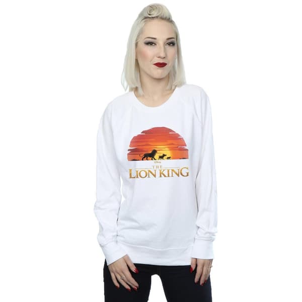 Disney Womens/Ladies The Lion King Movie Sunset Logo Sweatshirt