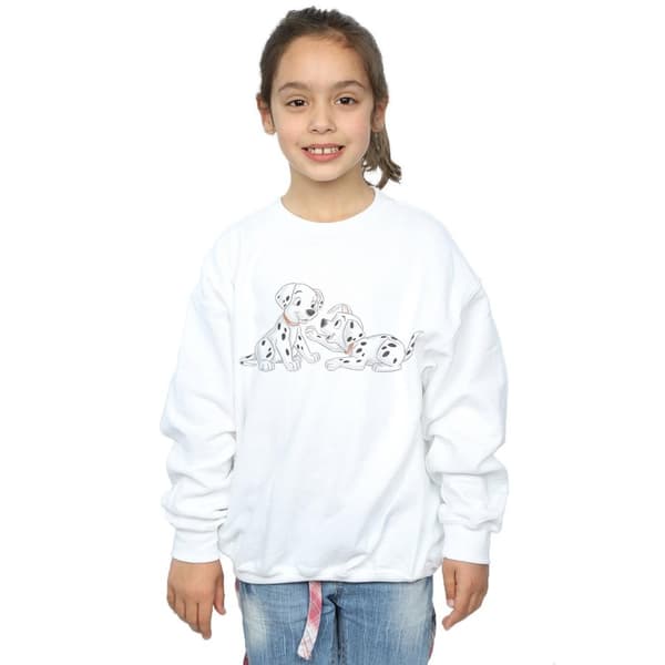 Disney Girls 101 Dalmatiner Akvarell Vänner Sweatshirt
