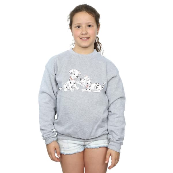 Disney Girls 101 Dalmatiner Akvarell Vänner Sweatshirt