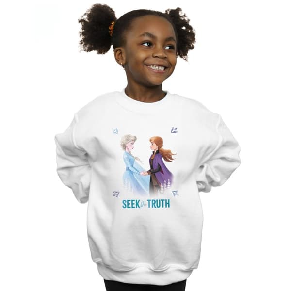 Disney Girls Frozen 2 Elsa And Anna Seek The Truth Sweatshirt