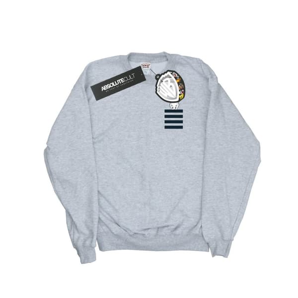 Looney Tunes Mens Tweety Pie Striped Faux Pocket Sweatshirt