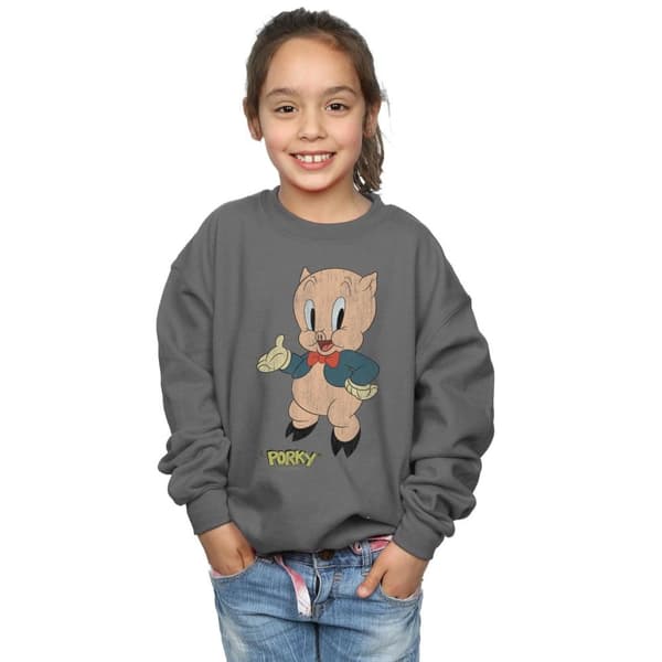Looney Tunes Sweatshirt med tryck från Porky Pig för flickor