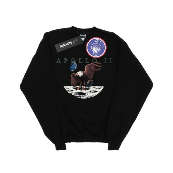 NASA Womens/Ladies Apollo 11 Vintage Sweatshirt Black S