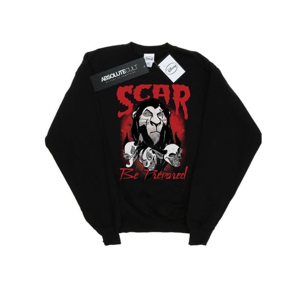 Disney Womens/Ladies The Lion King Scar Be Prepared Sweatshirt