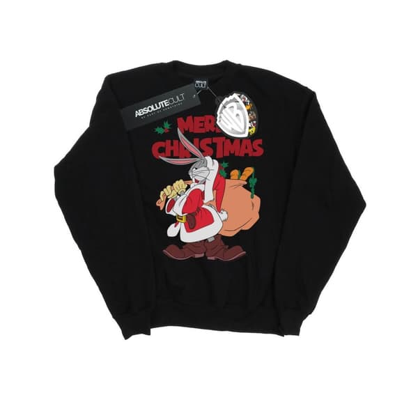 Looney Tunes Girls Santa Bugs Bunny Sweatshirt