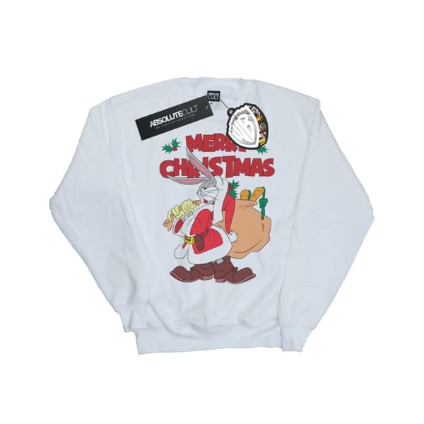Looney Tunes Girls Santa Bugs Bunny Sweatshirt