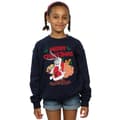 Miniatyrbilde 2 av 3: Looney Tunes Girls Santa Bugs Bunny Sweatshirt