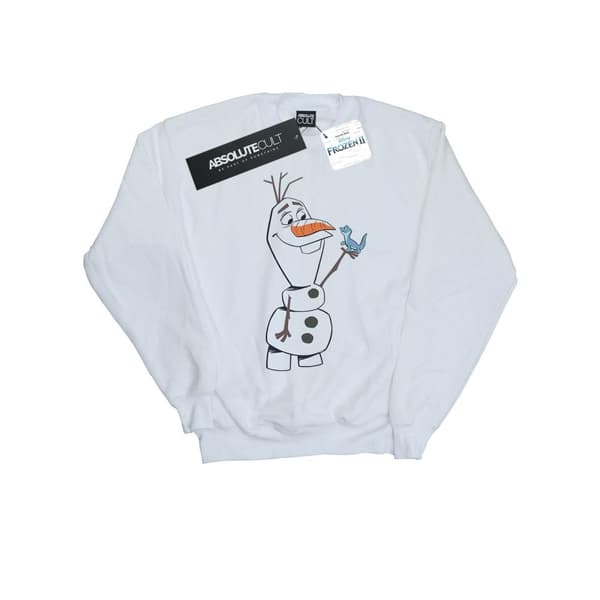 Disney Girls Frozen 2 Olaf And Salamander Sweatshirt