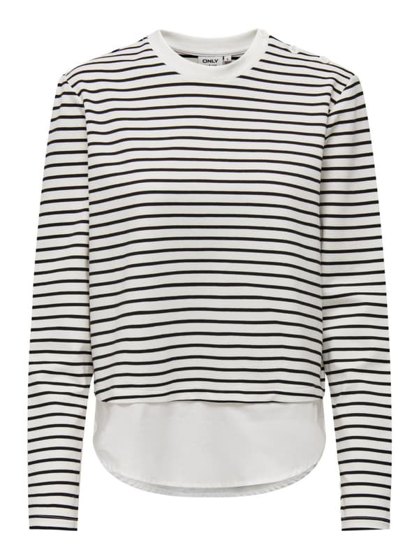 Only - onlKarin LS Mix Top Svart XS