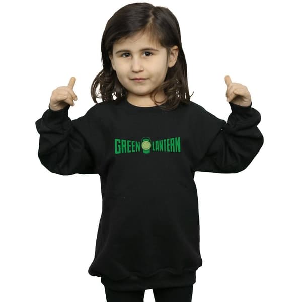 DC Comics Girls Green Lantern Text Logo Sweatshirt