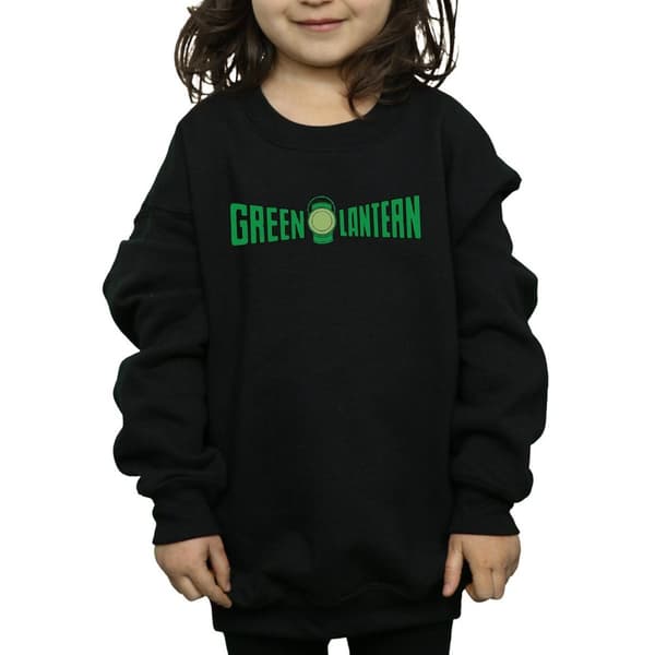 DC Comics Girls Green Lantern Text Logo Sweatshirt