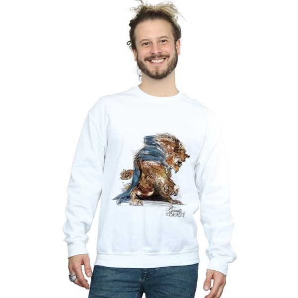 Disney Mens Beauty And The Beast Beast Sketch Sweatshirt