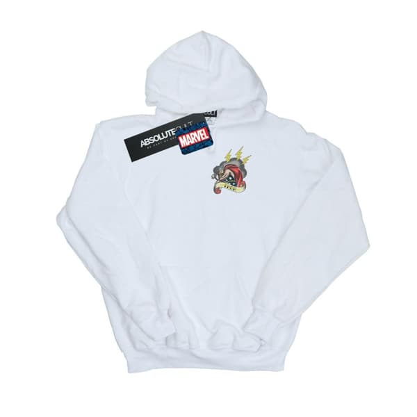 Marvel Mens Thor Tattoo Breast Print Hoodie