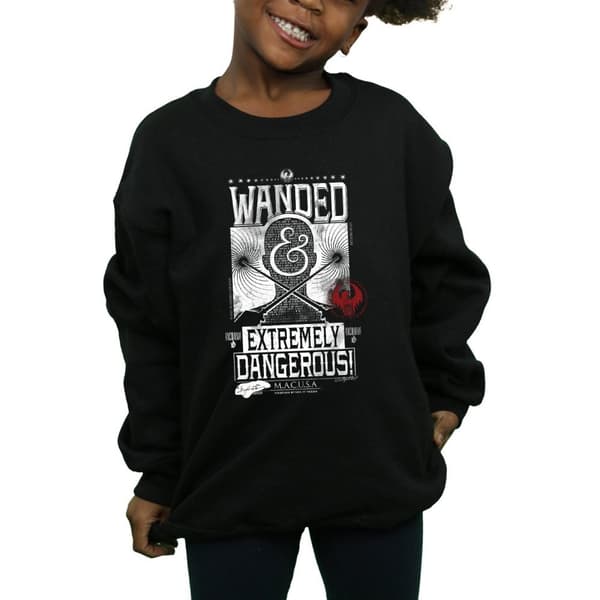 Fantastic Beasts Girls Wanded And Extremely Dangerous Sweatshirt