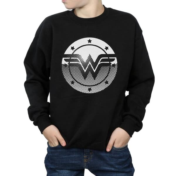 DC Comics Boys Wonder Woman Spot Logo Sweatshirt