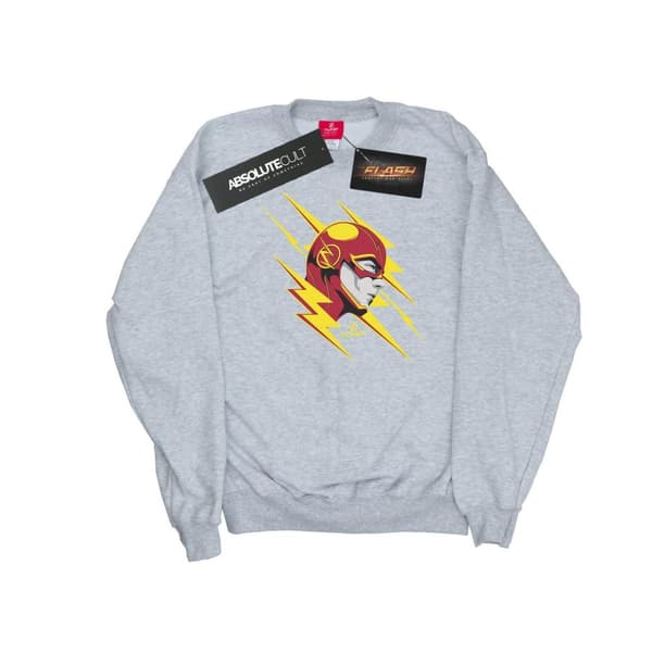 DC Comics Dam/Tjej The Flash Lightning Portrait Sweatshirt Sports Grey S