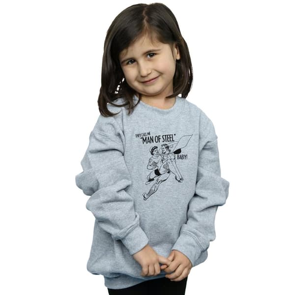 DC Comics Girls Superman Steel Baby Sweatshirt