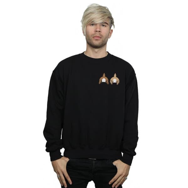 Disney Mens Chip N Dale Backside Breast Print Sweatshirt