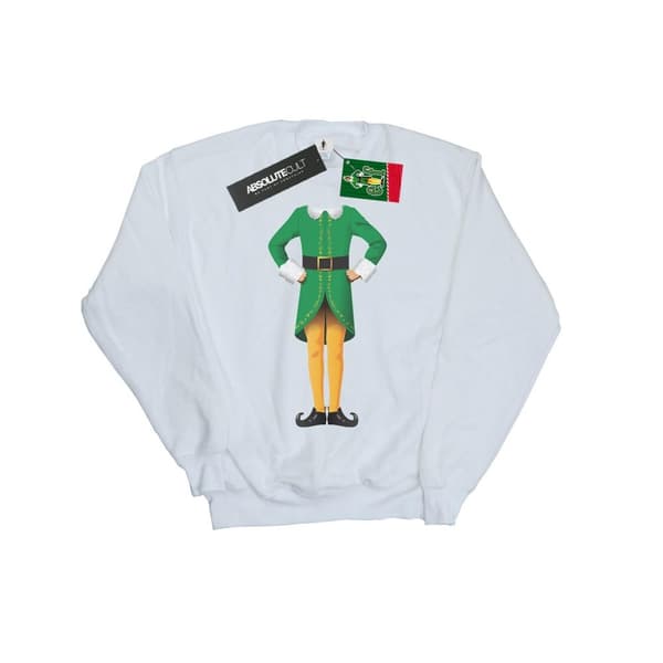 Elf Girls Buddy Costume Sweatshirt White 12-13 Years