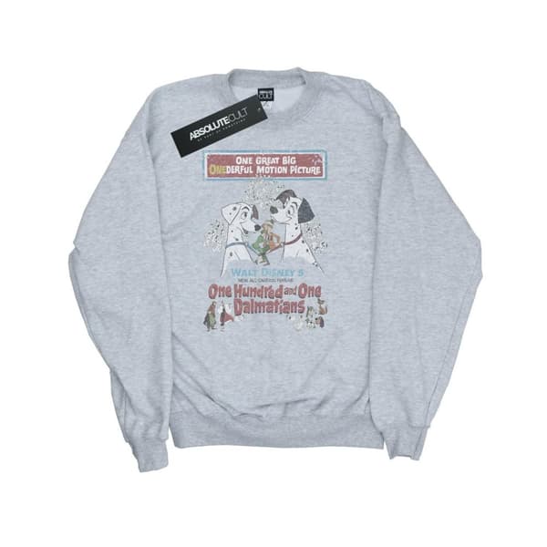 Disney Mens 101 Dalmatiner Retro Poster Sweatshirt