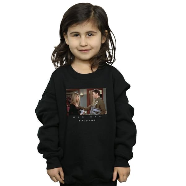 Friends Sweatshirt med manväska för flickor