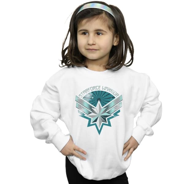 Marvel Girls Captain Marvel Starforce Warrior Sweatshirt