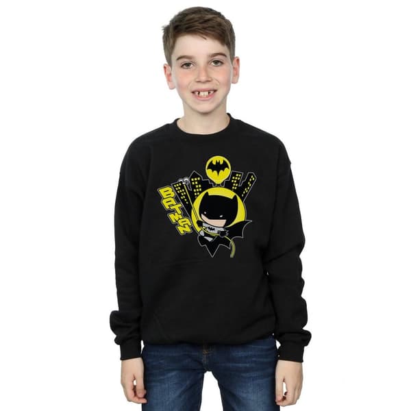 DC Comics Pojkar Chibi Batman Swinging Sweatshirt