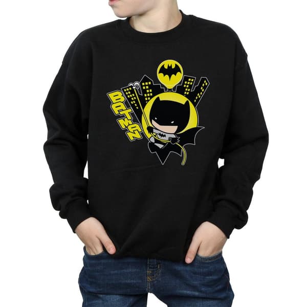 DC Comics Pojkar Chibi Batman Swinging Sweatshirt