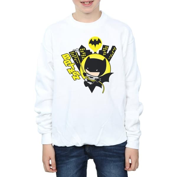 DC Comics Pojkar Chibi Batman Swinging Sweatshirt