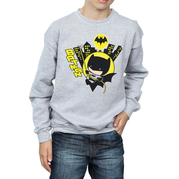 DC Comics Pojkar Chibi Batman Swinging Sweatshirt