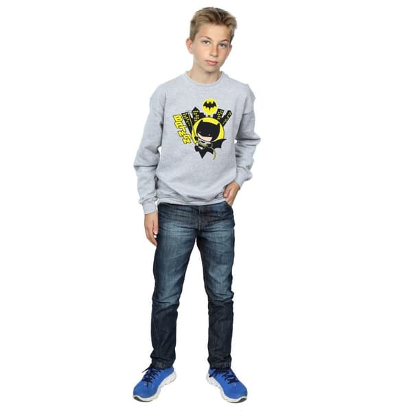 DC Comics Pojkar Chibi Batman Swinging Sweatshirt