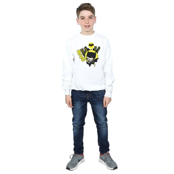 DC Comics Pojkar Chibi Batman Swinging Sweatshirt