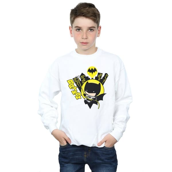 DC Comics Pojkar Chibi Batman Swinging Sweatshirt