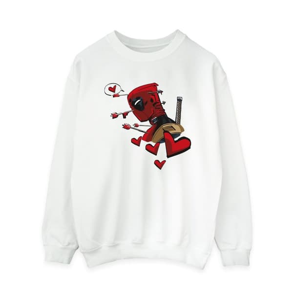 Marvel Womens/Ladies Deadpool Love Arrow Sweatshirt