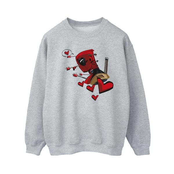 Marvel Womens/Ladies Deadpool Love Arrow Sweatshirt