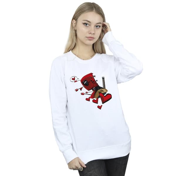 Marvel Womens/Ladies Deadpool Love Arrow Sweatshirt