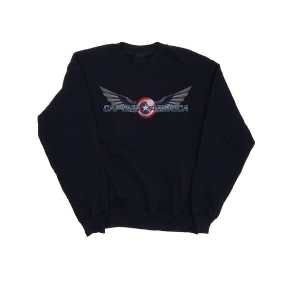 Marvel Pojkar Falcon And The Winter Soldier Captain America Logo Sweatshirt