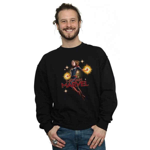 Marvel Mens Captain Marvel Carol Danvers Sweatshirt