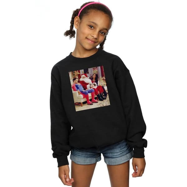 Friends Girls Couch Santa Sweatshirt