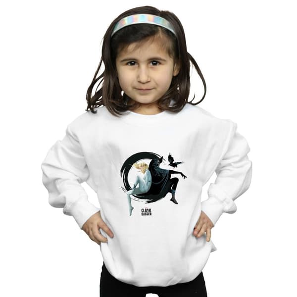 Marvel Girls Cloak And Dagger Ink Circle Sweatshirt