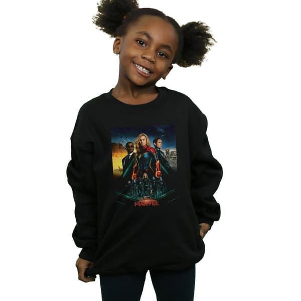 Marvel Girls Captain Marvel Movie Starforce Poster Sweatshirt