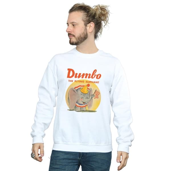 Disney Mens Dumbo Flying Elephant Sweatshirt