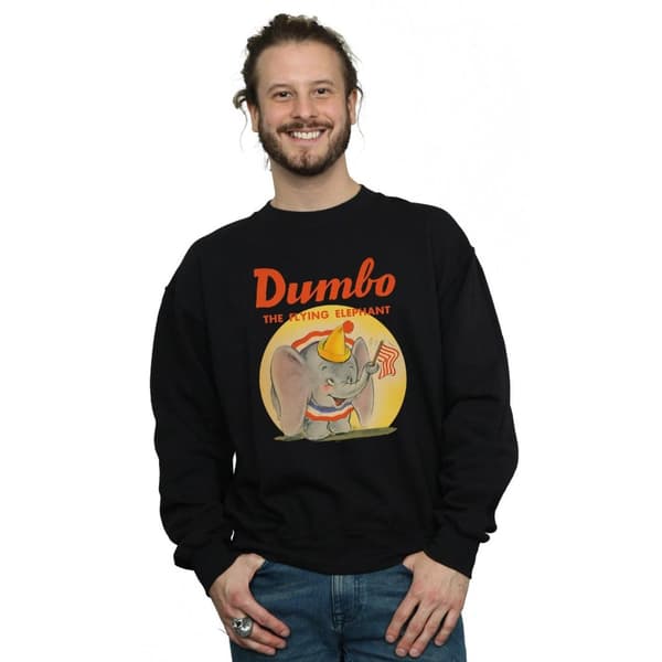 Disney Mens Dumbo Flying Elephant Sweatshirt