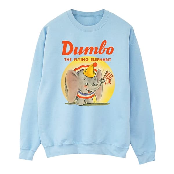 Disney Mens Dumbo Flying Elephant Sweatshirt