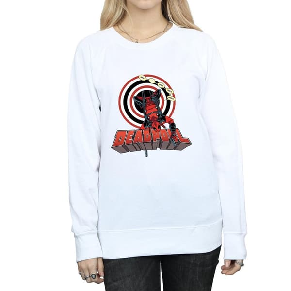 Marvel Womens/Ladies Deadpool Upside Down Sweatshirt