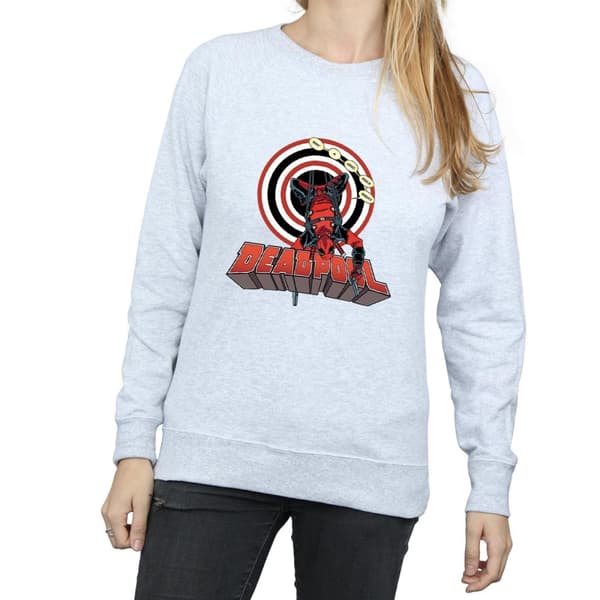 Marvel Womens/Ladies Deadpool Upside Down Sweatshirt