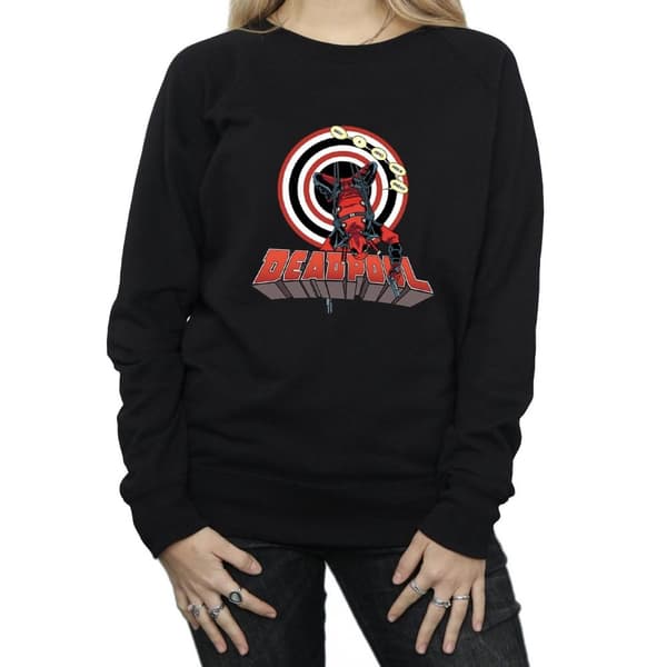 Marvel Womens/Ladies Deadpool Upside Down Sweatshirt