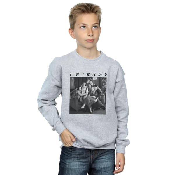 Friends Boys Black And White Photo Sweatshirt