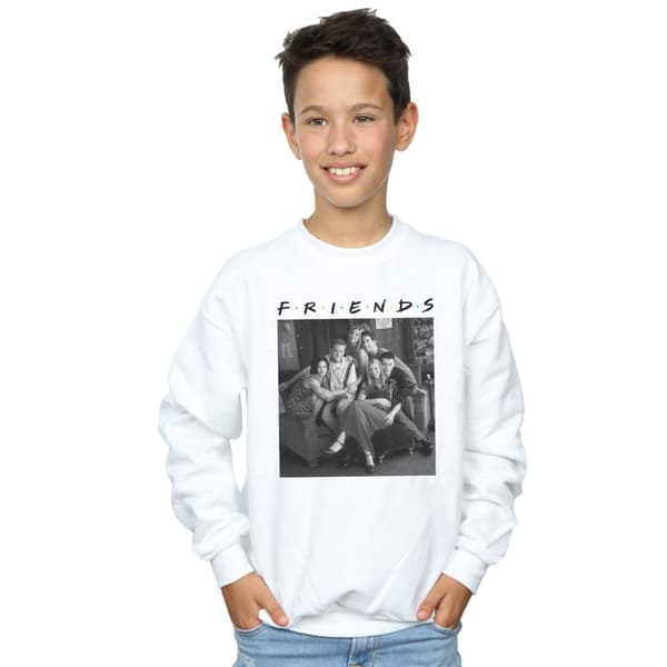 Friends Boys Black And White Photo Sweatshirt