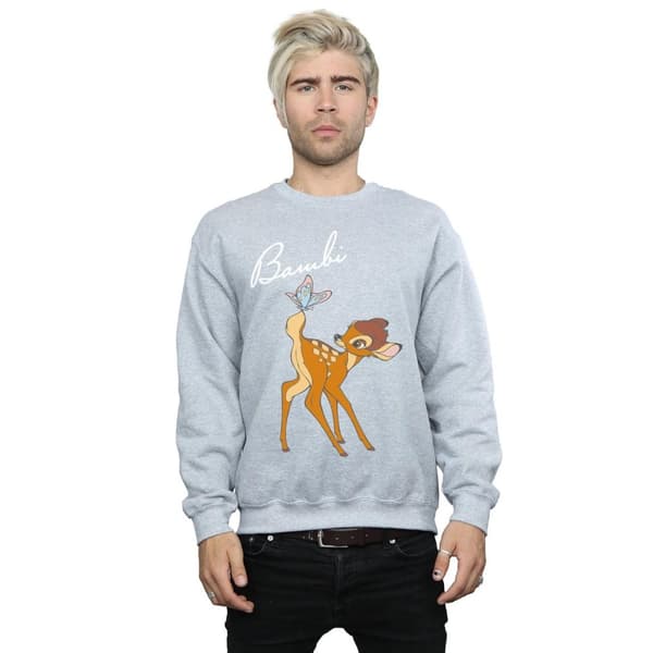 Disney Mens Bambi Butterfly Tail Sweatshirt